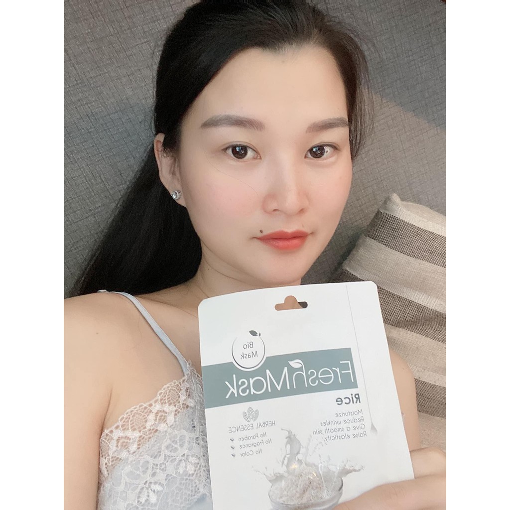 Mặt Nạ Sinh Học Fresh Mask Tinh Chất Sữa Gạo Và Tinh Dầu Bưởi Hộp 3 Miếng