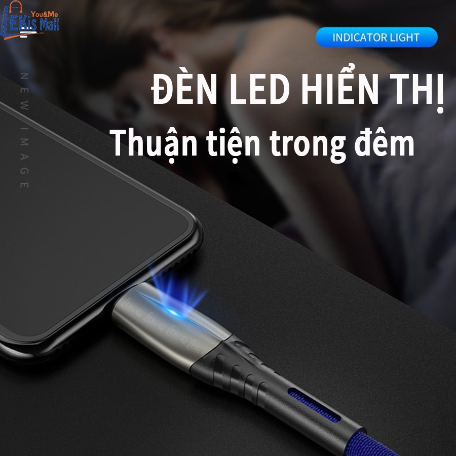 Dây sạc Cáp sạc nhanh iphone samsung Oppo Type C Lightning Cao Cấp