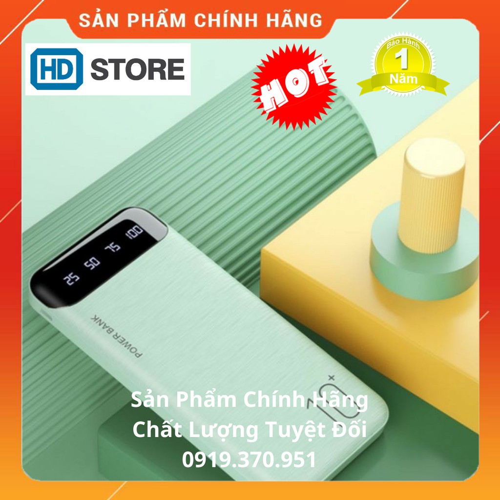 Sạc dự phòng⚡️CHÍNH HÃNG⚡️WK WP-161 10000mAh chính hãng