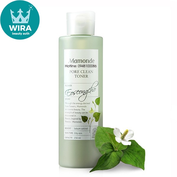 Nước cân bằng làm sạch và cung cấp độ ẩm Mamonde Toner 250ml