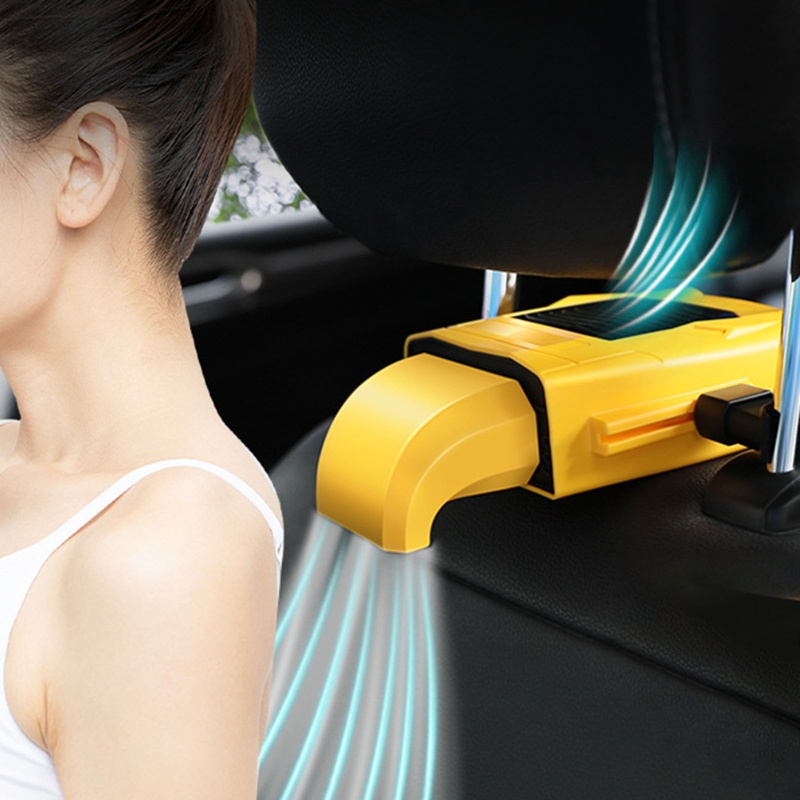 Quạt USB Phía Sau Xe Hơi Có Thể Điều Chỉnh Tốc Độ Gió Yên Tĩnh 3 Kiểu Tùy Chỉnh