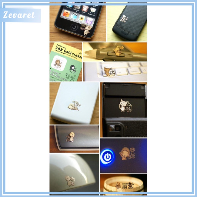 Miếng Dán Trang Trí Điện Thoại / Máy Tính Mạ Vàng 24k Chống Bức Xạ