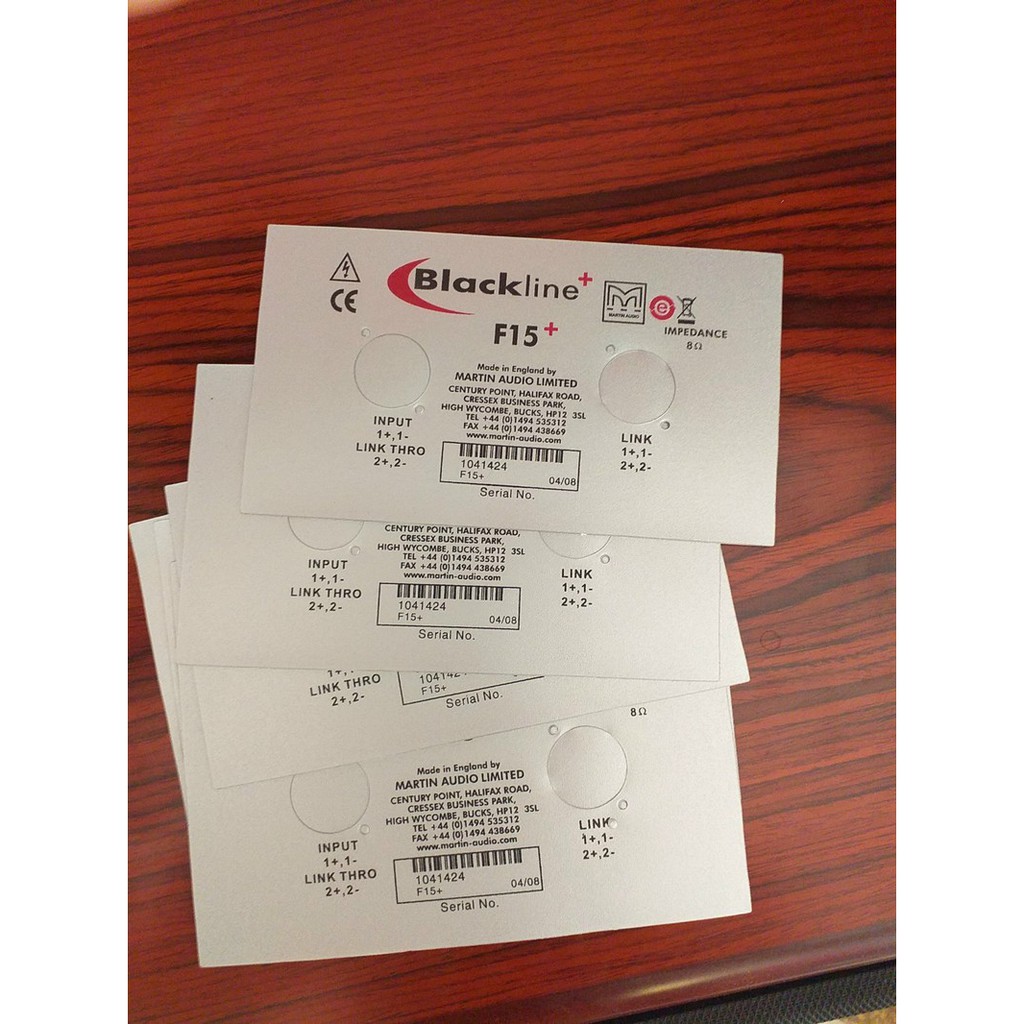 Tem dán trạm loa thương hiệu Martin