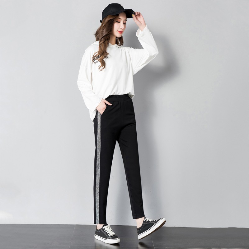 Quần thể thao nữ ống rộng có túi | BigBuy360 - bigbuy360.vn