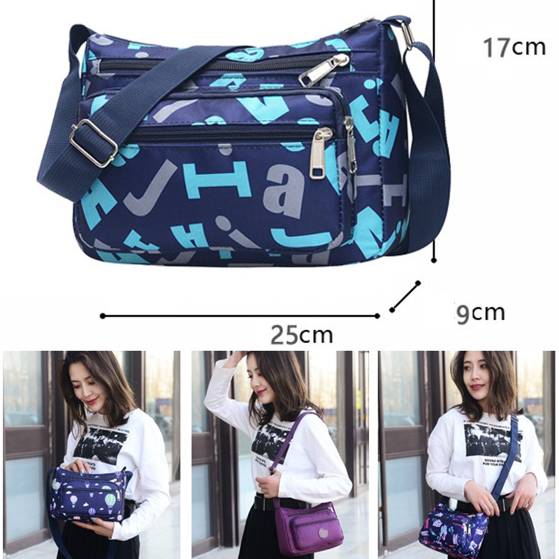 Túi đeo chéo bằng vải nylon kháng nước tiện lợi cho nữ | BigBuy360 - bigbuy360.vn