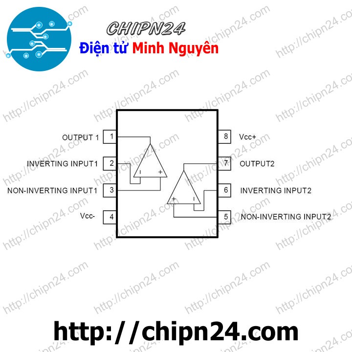 [2 CON] IC TL062 DIP-8 (TL062CP TL062CN 062)