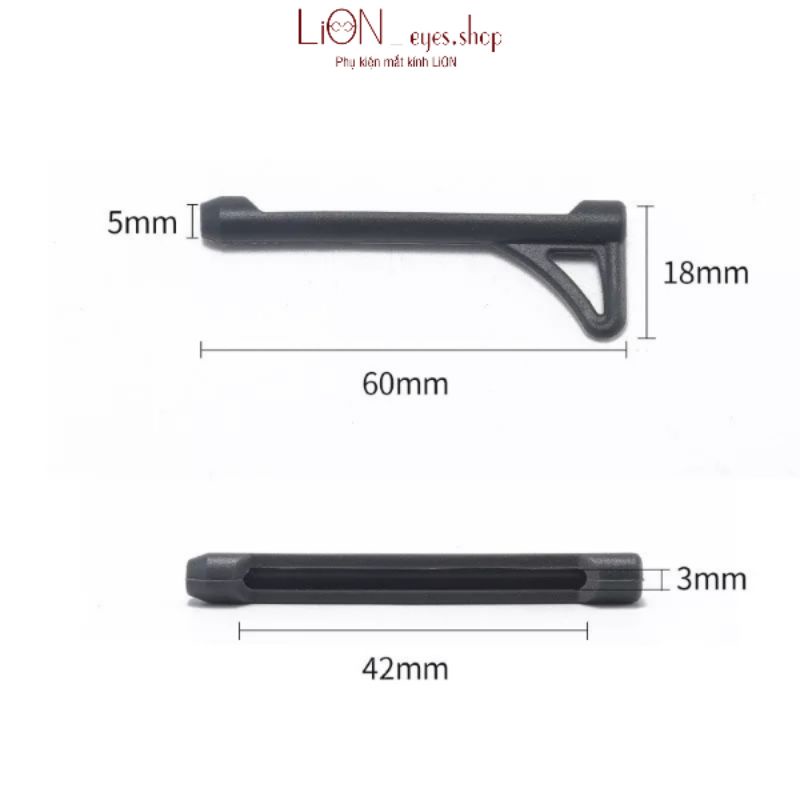 Cài tai silicone chống rơi kính,cài đuôi kính chống tuột khi vận động