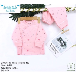 Bộ sơ sinh cài lệch dokma