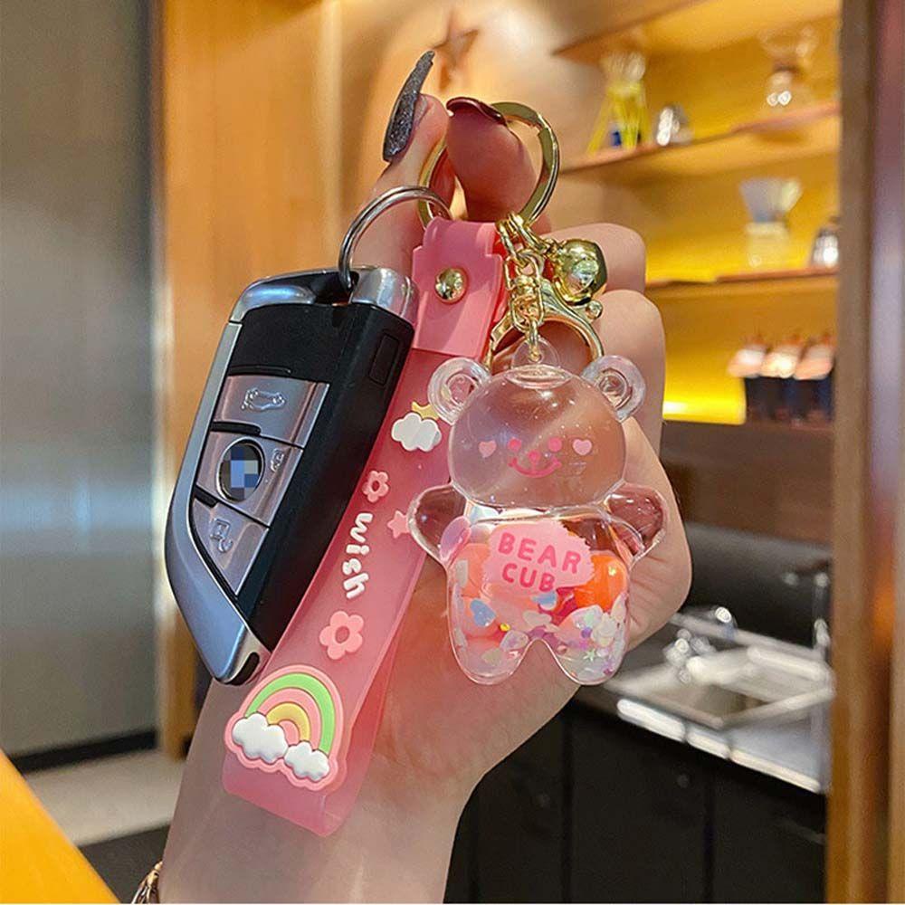 Móc Khóa Hình Gấu Chubby Dễ Thương Sáng Tạo