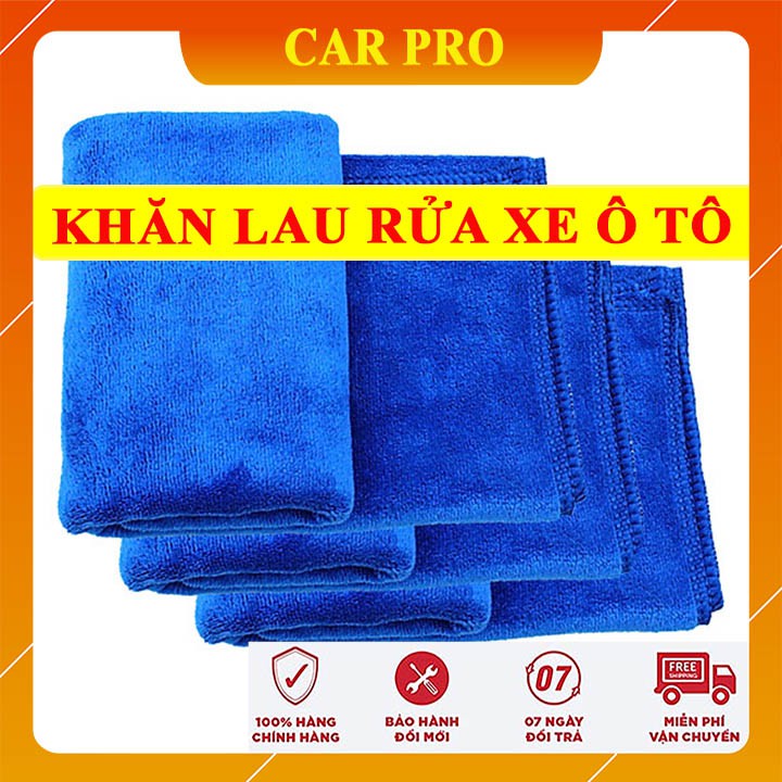 Khăn lau xe chuyên dụng Microfiber siêu thấm mềm mịn -khăn  30-70 - CAR PRO