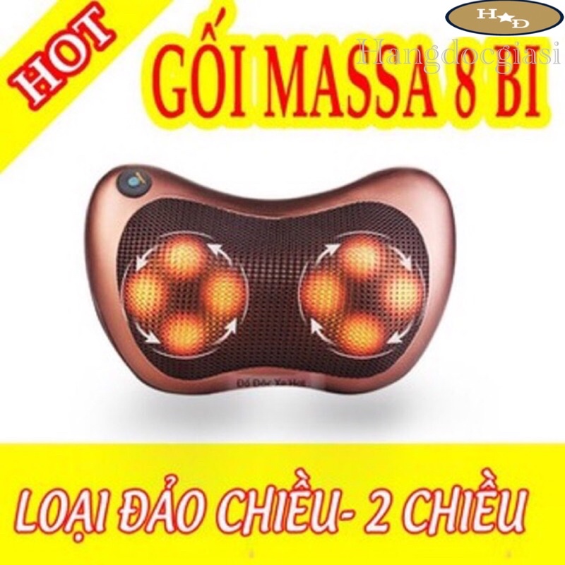 Gối massage 8bi xoay 2 chiều ( hàng loại 1 )