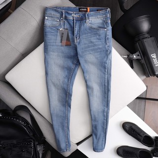 Quần jean nam xanh co giãn xuất dư mã 619