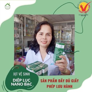 xịt vệ sinh diệp lục nano bạc