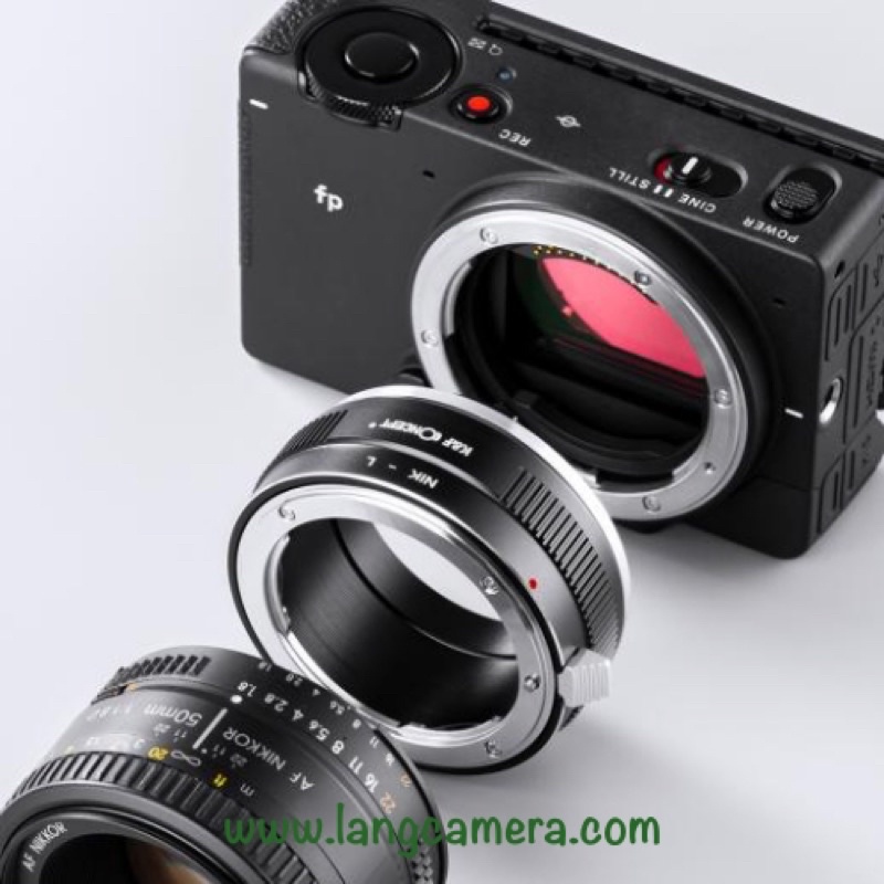Ngàm chuyển AI- SL hiệu K&amp;F Concept (sử dụng lens Nikon trên máy Lumix, Leica, Sigma ngàm L)