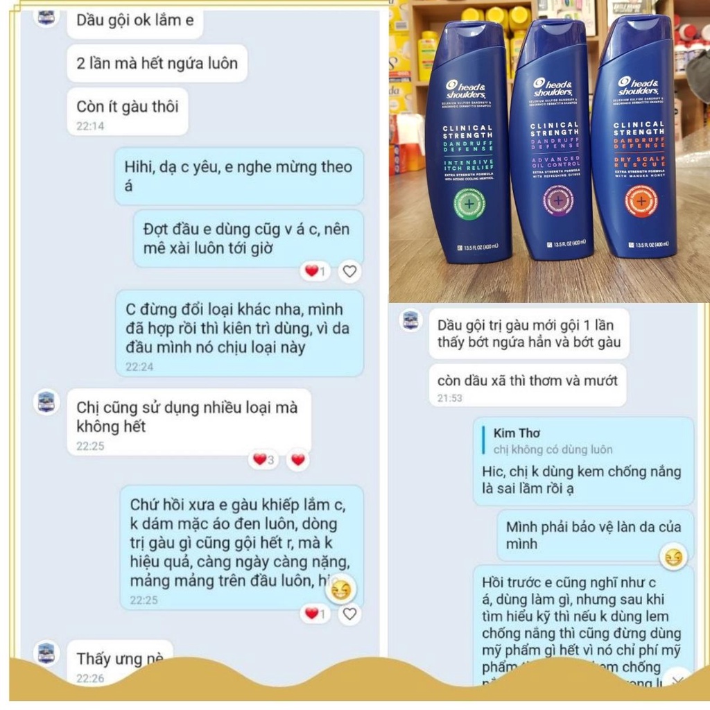 Dầu Gội Head &amp; Shoulders Clinical Strength 400ml của Mỹ, thích hợp cho cả nam và nữ