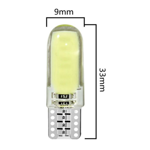 Bộ 2 đèn Led demi sương mù, xi nhan chân cắm T10 siêu sáng gắn mọi loại xe có chống nước