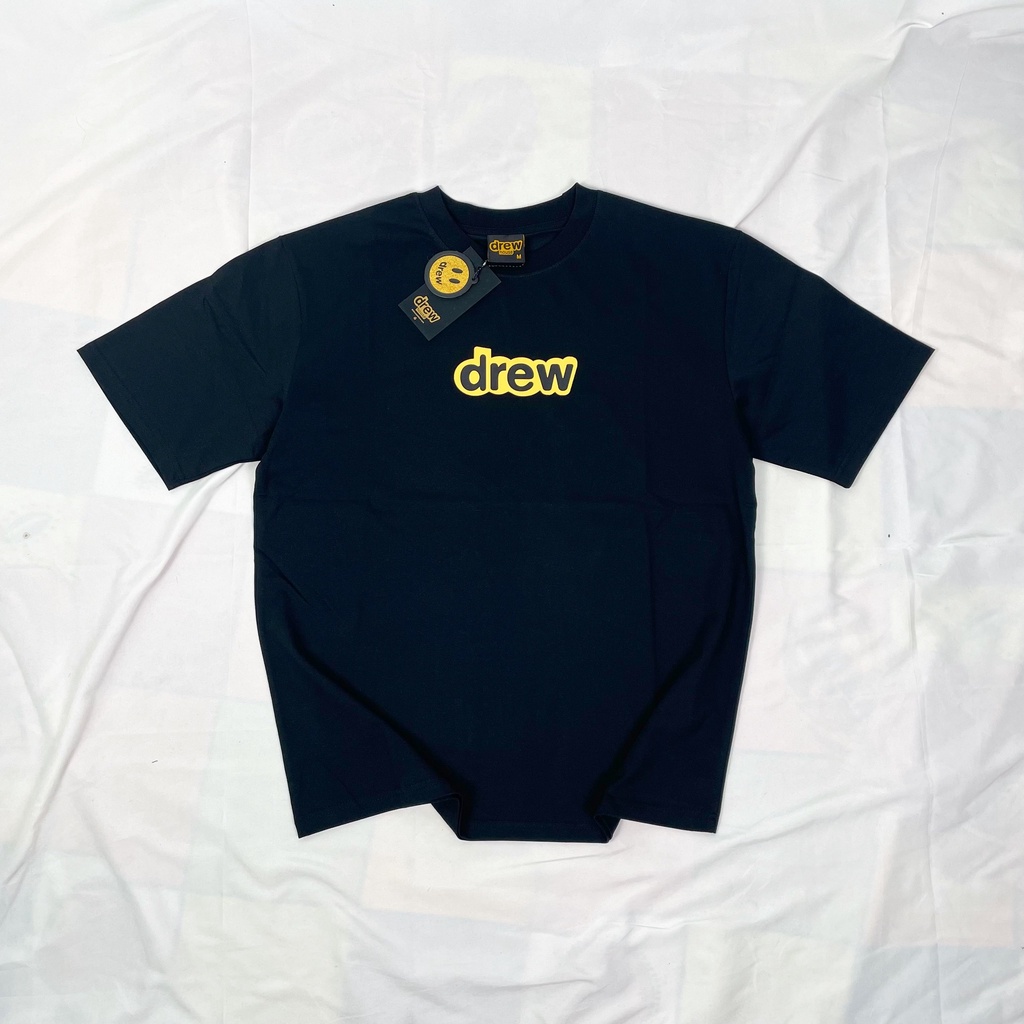 Áo thun Drew tay lỡ nam nữ, áo thun Unisex chữ Drew Form rộng Oversize Full Tag chất Cotton