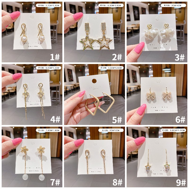 Bông Tai Bạc S925 Thiết Kế Tua Rua Phong Cách Hàn Quốc Dễ Thương Cho Nữ