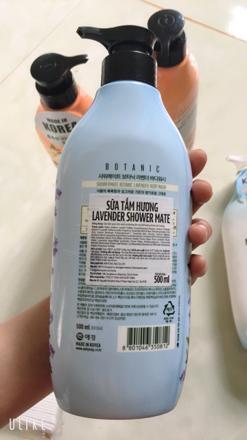 Sữa tắm korea shower mate botanic lavender body wash 600g 500ml