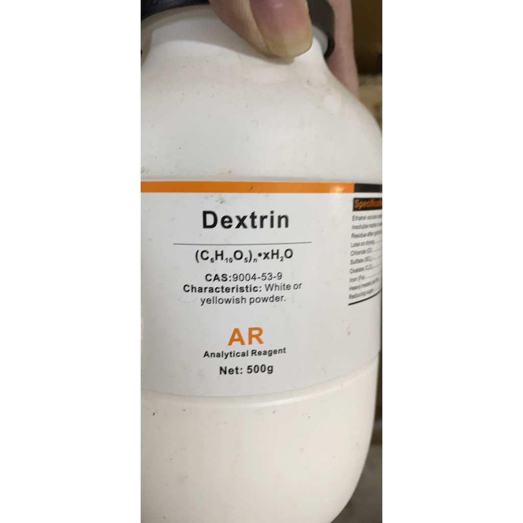 Hóa chất dextrin lọ 500g CAS 9004-53-9 C6H10O5