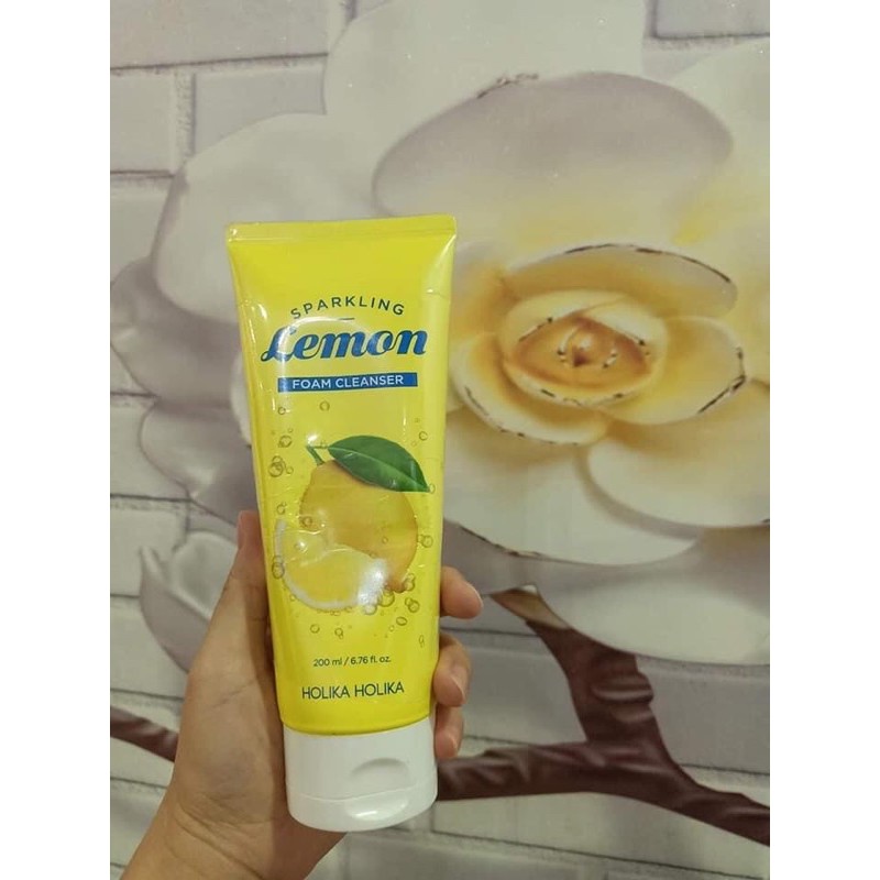 Sữa rửa mặt Holika Holika Sparkling Lemon Foam Cleanser 200ml