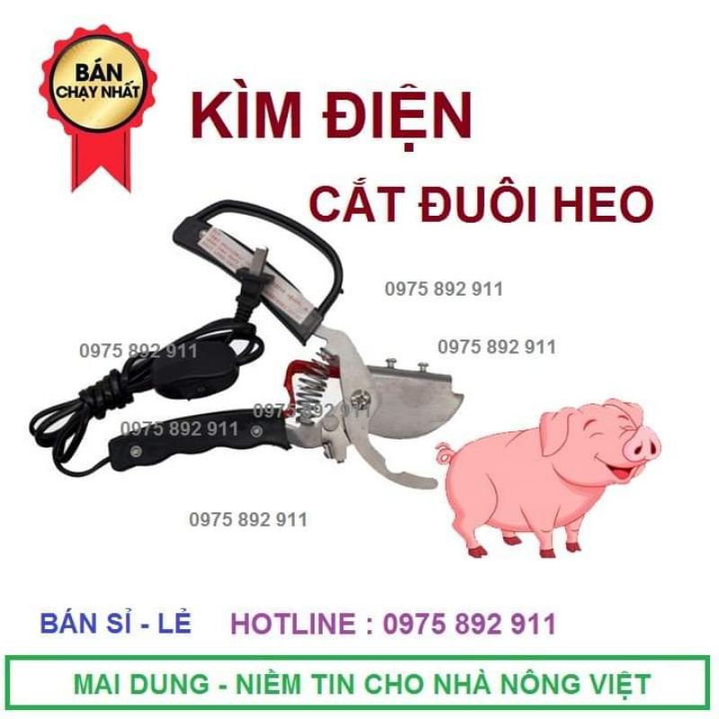 kìm cắt đuôi heo , chó , mèo bằng điện có công tắc