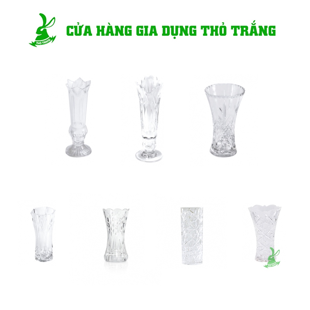 Bình Bông Nhựa Trong Acrylic Trưng Hoa Tết Nhựa Cao Cấp Fataco Việt Nam Đa Dạng Mẫu và Size