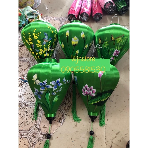 Đèn lồng vẽ tranh  mua 10=sỉ