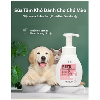 Sữa tắm khô dành cho chó mèo