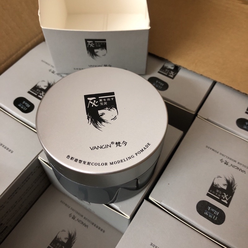 Sáp vuốt tóc nam thời trang màu đen tạm thời