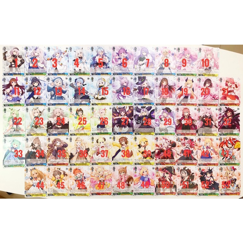 Lẻ card hololive weiss schwarz bản đặc biệt expo hàng chính hãng