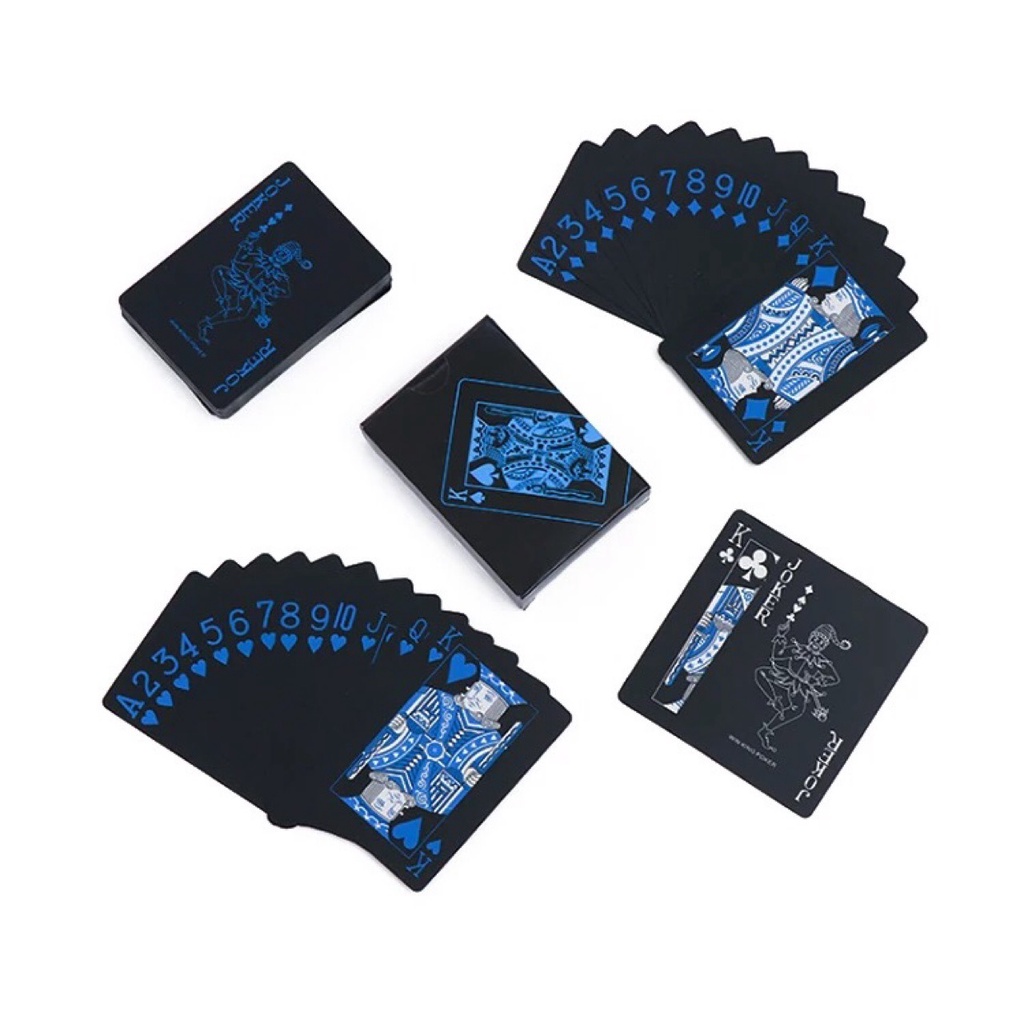 Bộ thẻ bài tây chống thấm nước PVC chất lượng cao 54 lá khác nhau bộ tú bài tây anime manga chibi xinh xắn