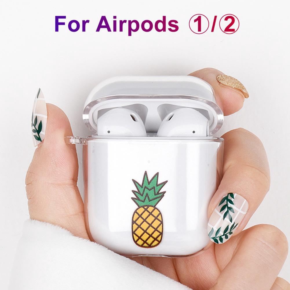 Vỏ Bảo Vệ Hộp Sạc Tai Nghe Airpods M6H5 Bằng Pc Trong Suốt Họa Tiết Hoạt Hình Dễ Thương