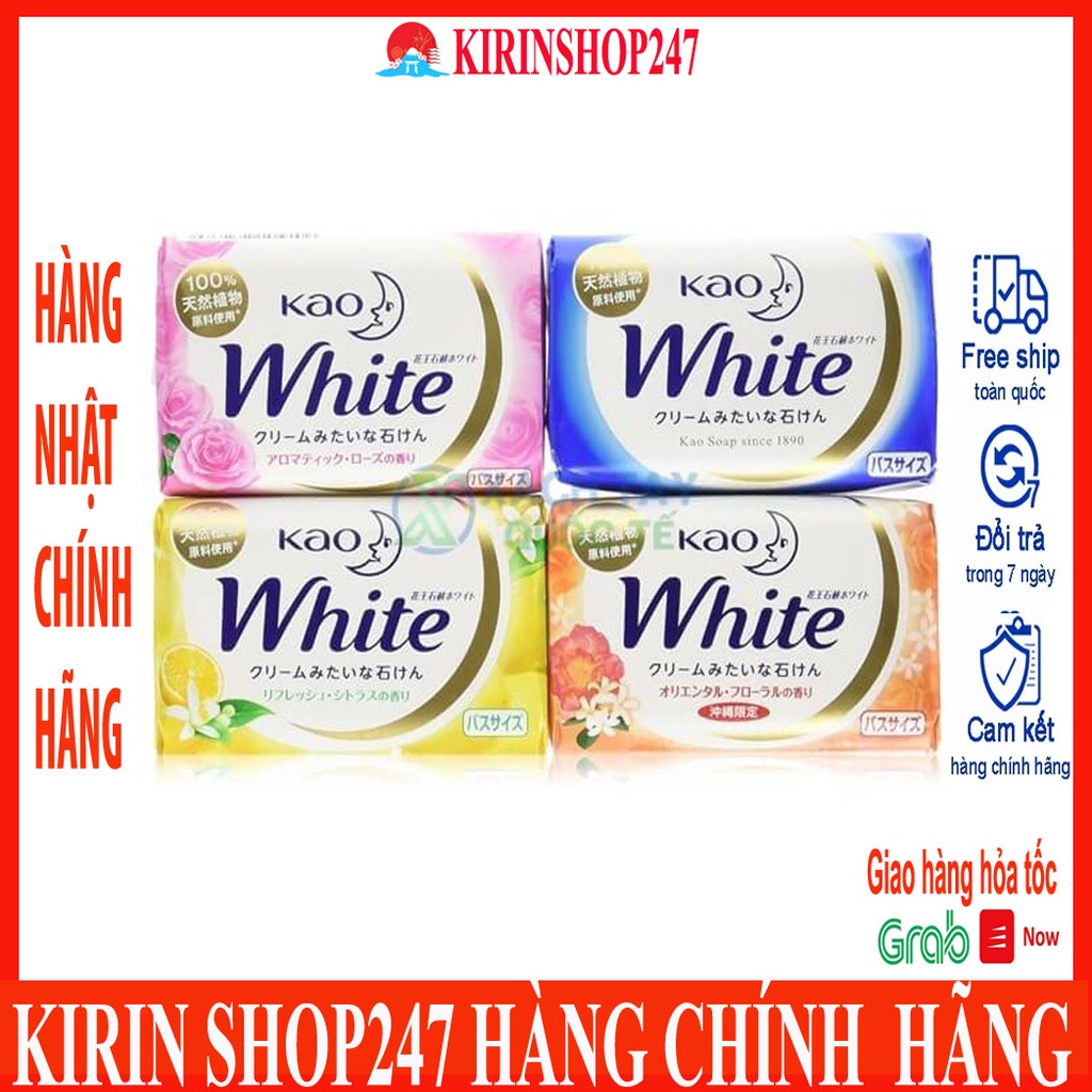 Xà phòng tắm Kao White 130g Hàng Nội Địa Nhật