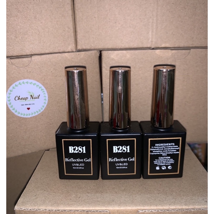 Sơn gel kim tuyến sơn nhũ flash siêu sáng b281 hàng loại 1- Cheap nail