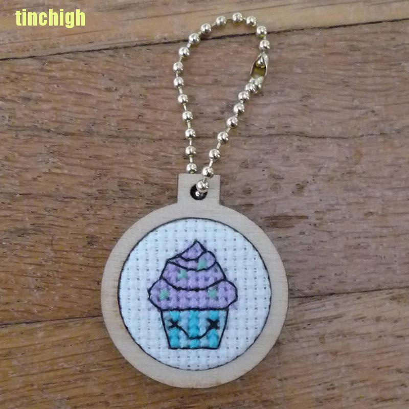 Khung Gỗ Tròn Mini Chữ Thập Chất Lượng Cao