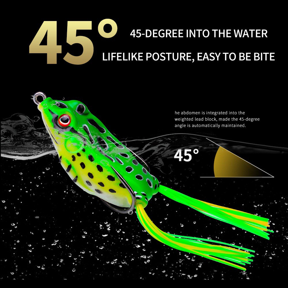 Mồi Câu Cá Giả Hình Con Ếch 3d 13g