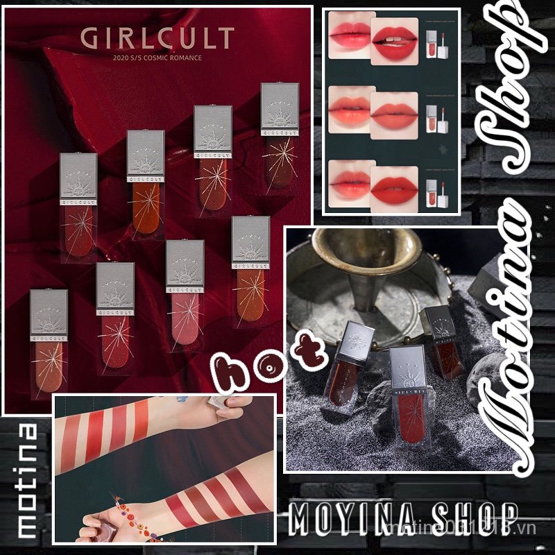 (Hàng Mới Về) Son Môi Dạng Lỏng Lên Màu Nhung Lì Đẹp Lâu Trôi