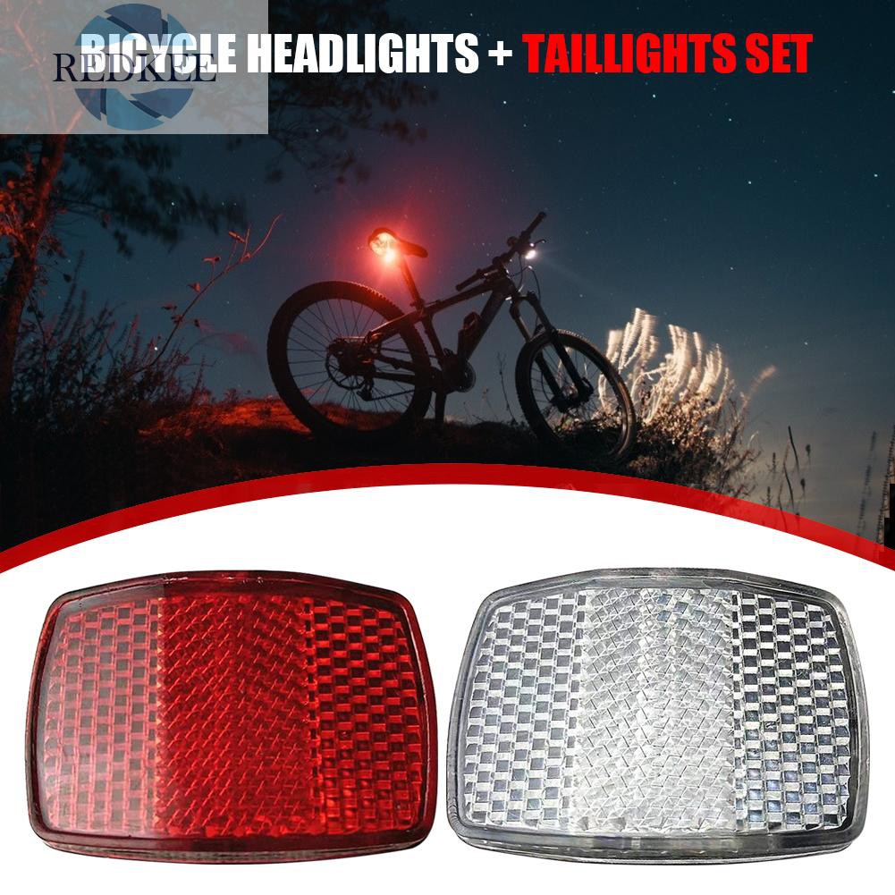 Đèn phản quang phía trước ghi đông cảnh báo sau an toàn xe đạp MTB