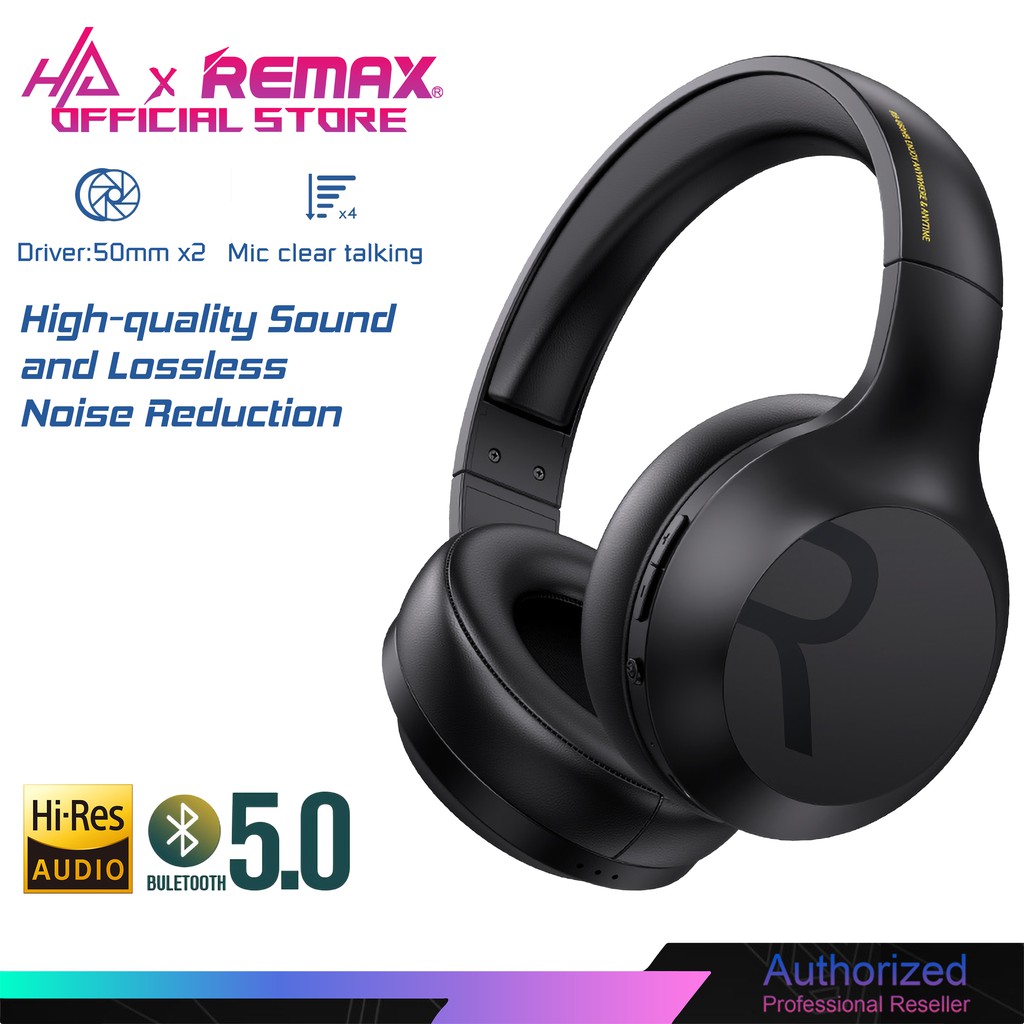 [Mã 99ELSALE hoàn 7% đơn 300K] Tai nghe Bluetooth chụp tai Remax RB-660HB v5.0 hỗ trợ thẻ nhớ, AUX CHÍNH HÃNG