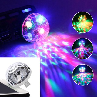 Đèn led vũ trường mini chiếu sáng nhấp nháy sắc màu sắc cổng Usb