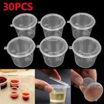 100 hủ sốt 27ml, 30ml, 45ml, ly đựng nước chấm chén tương có nắp liền dùng 1 lần | BigBuy360 - bigbuy360.vn