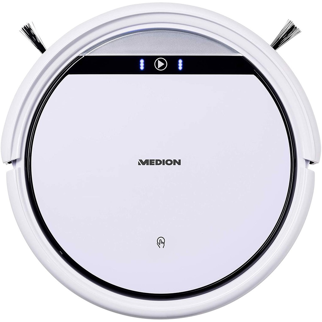 Robot Hút Bụi Medion MD19511 - Trắng, Kích thước 29.99 x 29.99 x 7.99 cm, Dung lượng hộp bụi 0.3 lít
