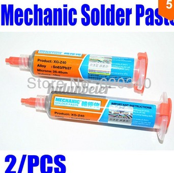 2 Tuýp Kem Hàn Thiếc Sn63 / Pb37 Bga Xg-40 10cc
