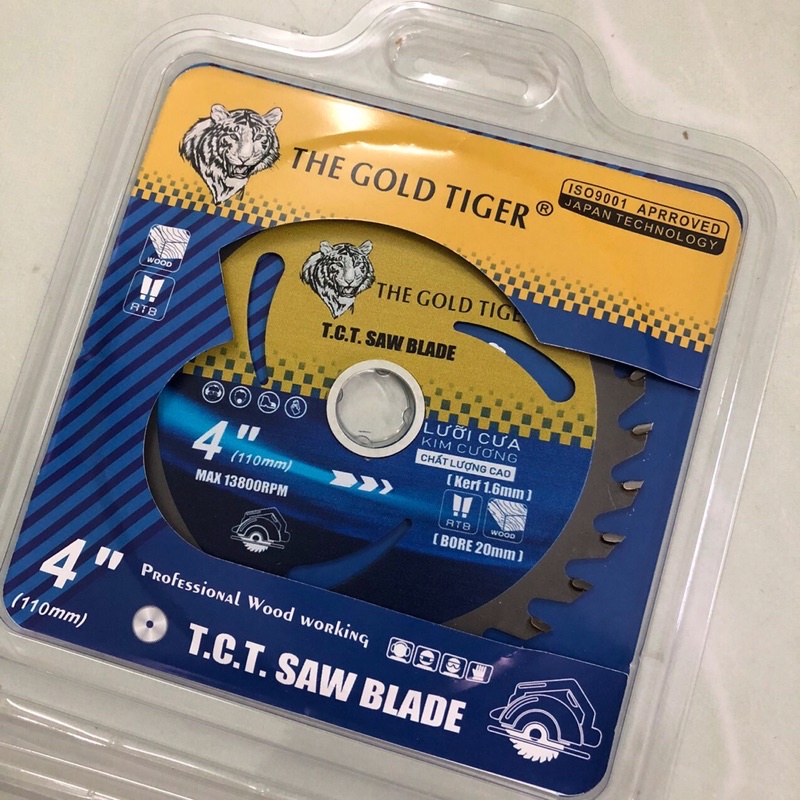 LƯỠI CƯA GỖ TIGER 110MM 30 RĂNG LOẠI 1