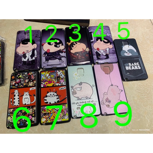 Ốp Samsung Note4 viền dẻo hình kute