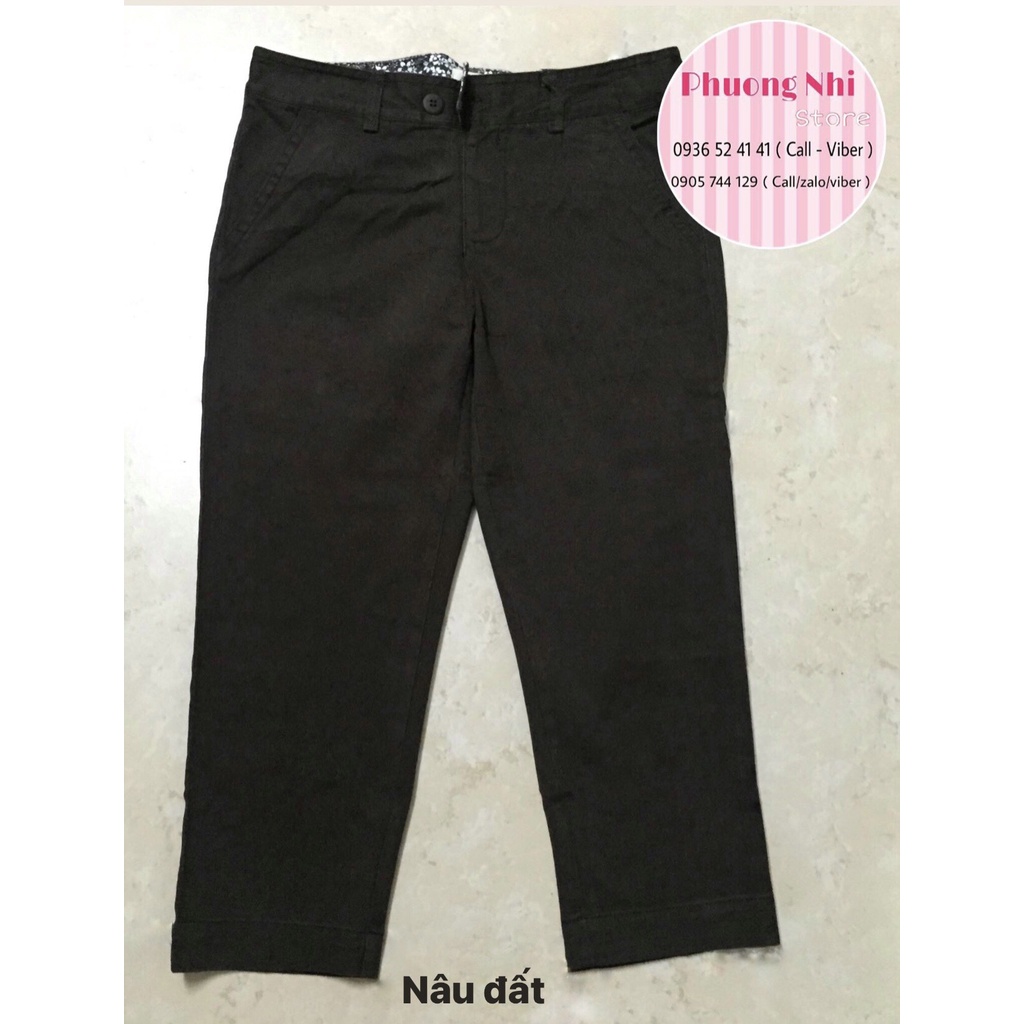 QUẦN LỠ KAKI THUN MÀU NÂU