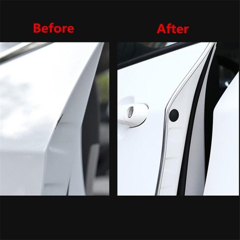 Cuộn 6 mét Nẹp chữ U dán Trang Trí Ô Tô phụ Kiện Bảo Vệ Trầy Xước Cạnh Cửa Xe Chất Liệu Nhựa PVC