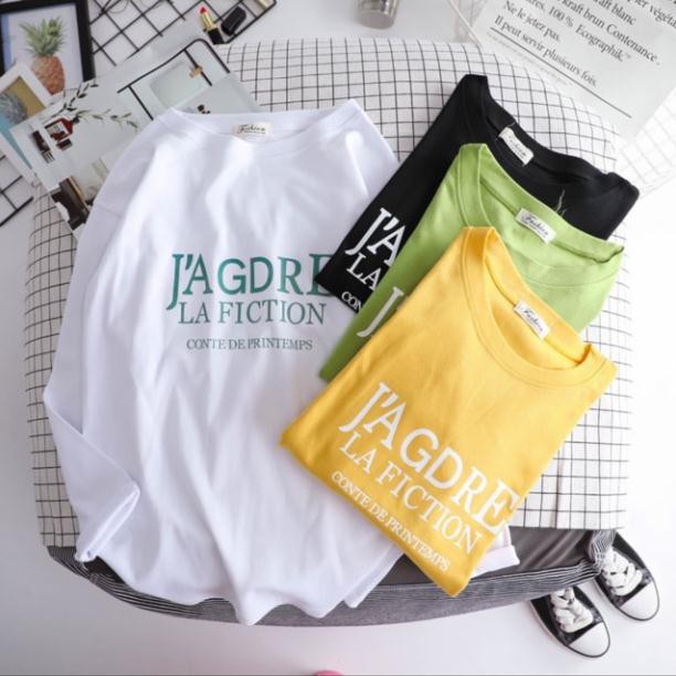 Áo thun DÀI TAY in chữ J’AGDRE KUD_Shop