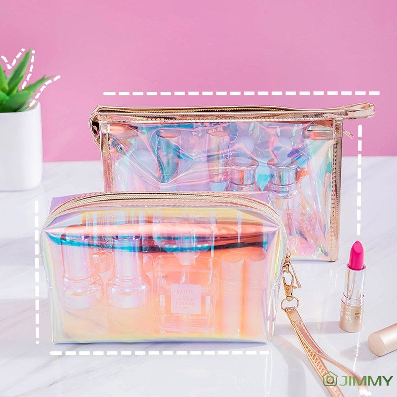 Lưu trữ túi Mỹ Phẩm Túi xách tay nhỏ Hàn Quốc đơn giản công suất lớn trang điểm trường hợp Trái Tim Cô Gái Mỹ phẩm lưu trữ túi